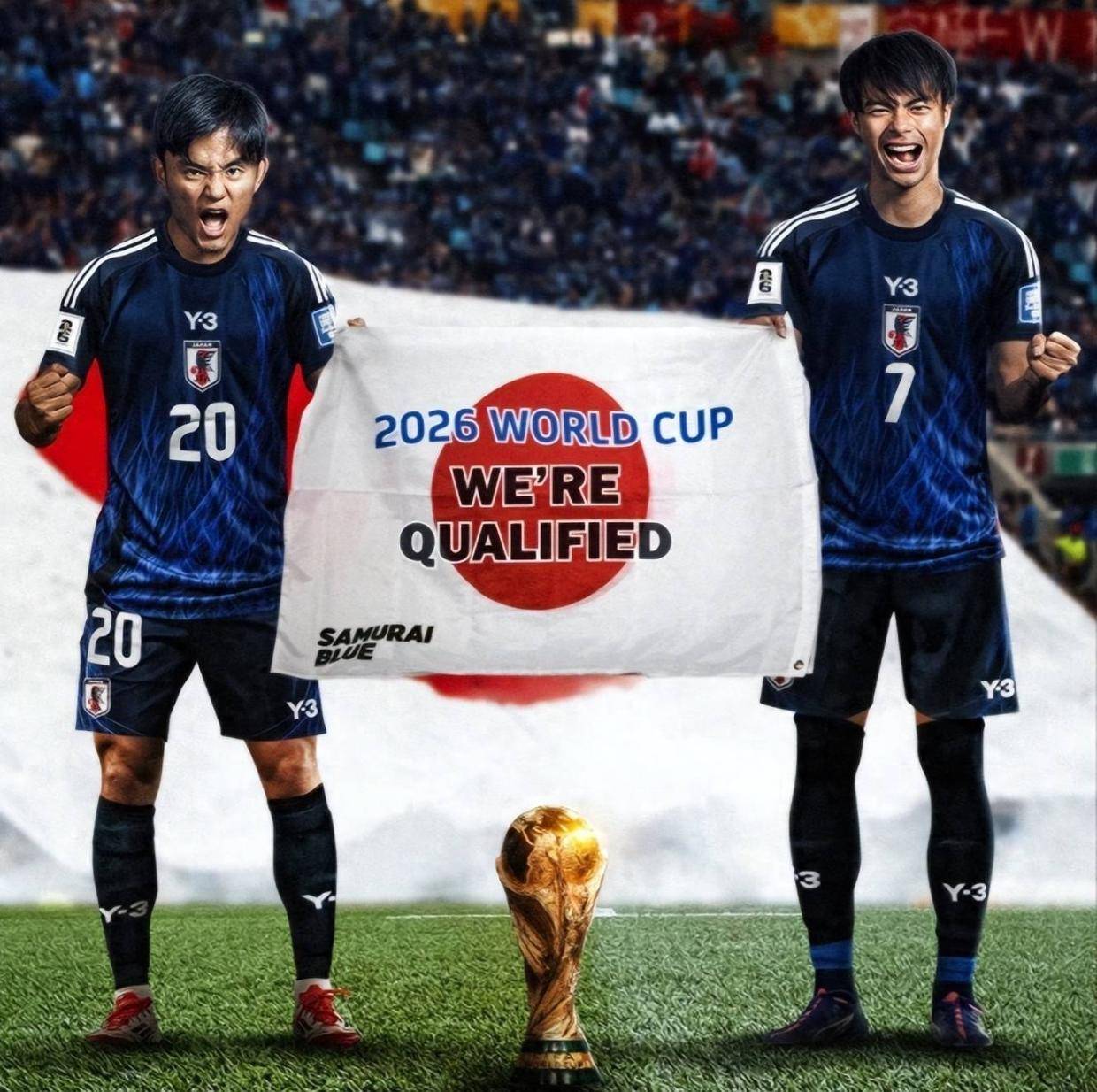 日本队3大主力无缘世界杯!欧冠铁腰落选,与荷兰瑞典同组难出线